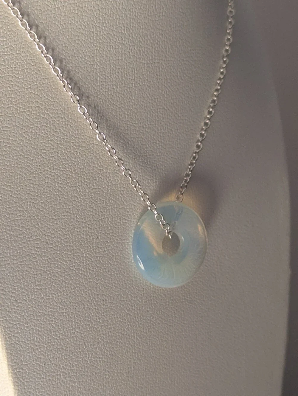 Opalite Minimaliat Necklace — 3/4